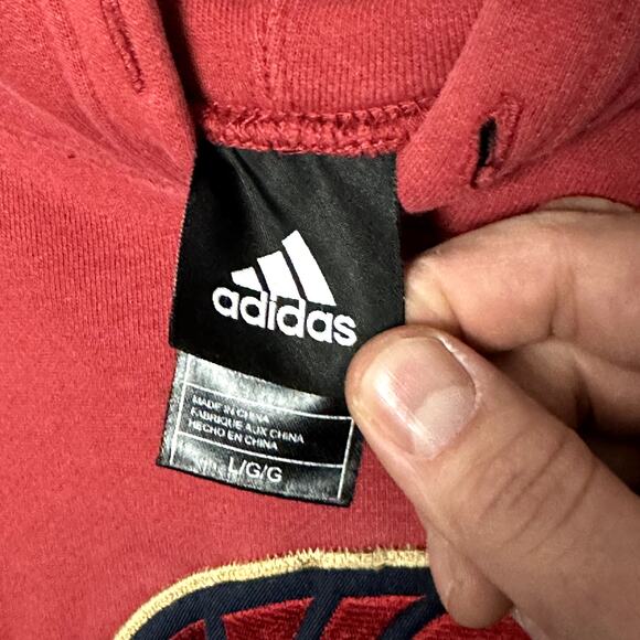 Cleveland Cavaliers Hoodie Size large Y2K Era Size Large Adidas - Picture 4 of 5